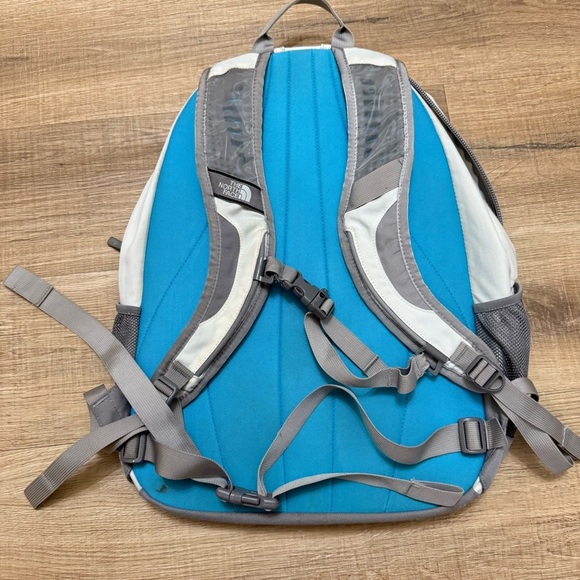 The North Face Jester Backpack Grey Blue Hiking College - Picture 10 of 10